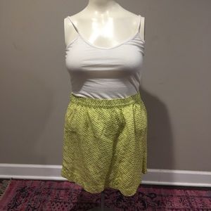 🎂 Merona Target Skirt Lime and White Size XL NWOT